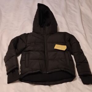 Thereabouts, Boys Black Water Resistance, Wit Removable Hood, Size: XXS 4/5, NWT